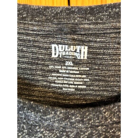 Duluth Trading Co. Short Sleeve Sweater Dress Dark Grey Pockets Size 2XL (8802) - Picture 4 of 7